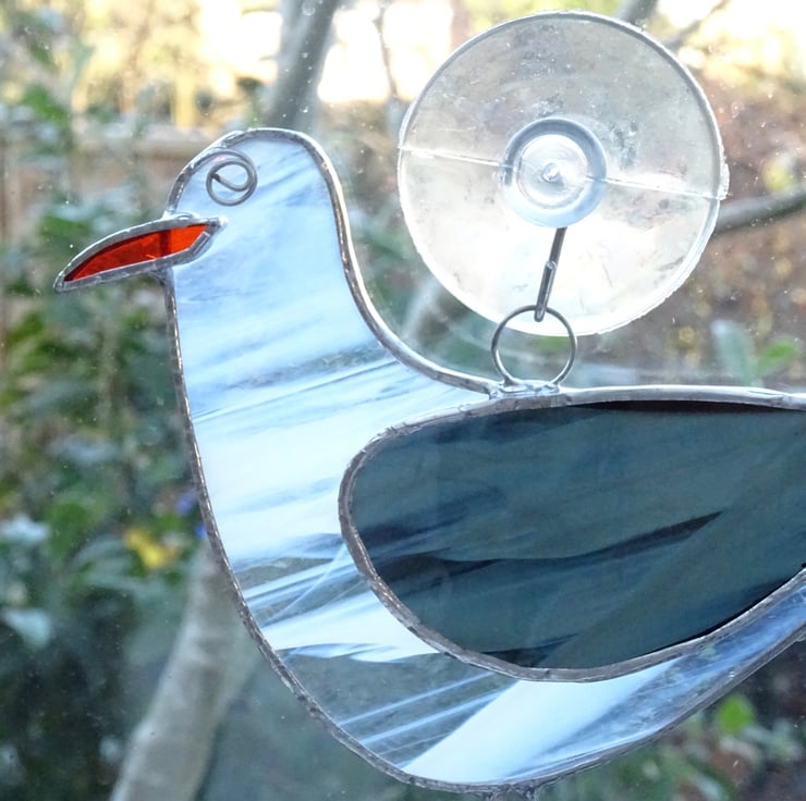 Stained Glass Seagull Suncatcher Folksy
