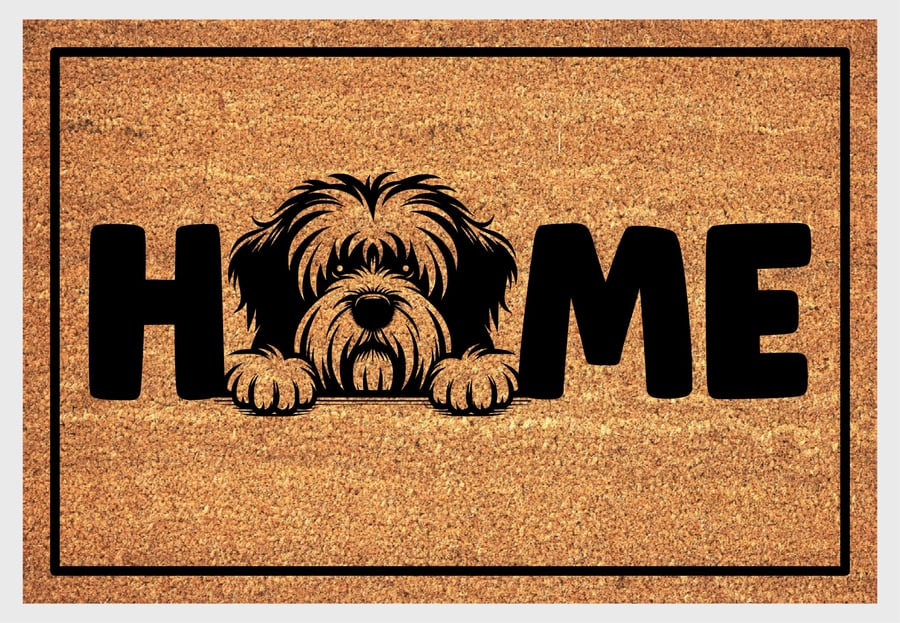 Polish Lowland Sheepdog Home Door Mat No.1 - Welcome Mat - 3 Sizes