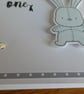 Bunting & Bunny New Baby Card  with Free Gift Tag- Blue - Image 5