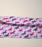Pink and purple unicorn Fabric Pencil Roll includes 8 pencils - Image 3