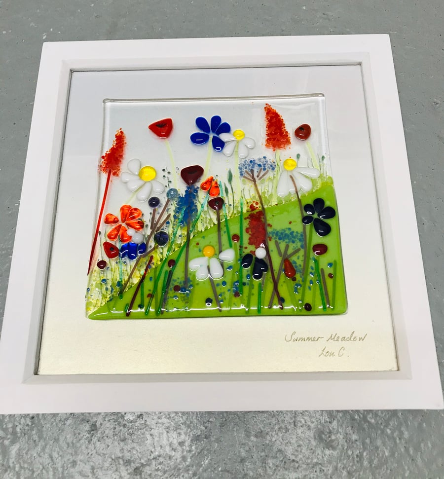 Fused glass meadows picture