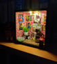 Box room Diorama, fishing cat, quirky gift for cat lovers, with lights. Cat lady - Image 4