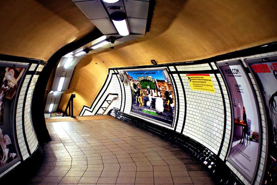 Empty London Underground Station England Photograph Print