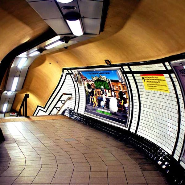 Empty London Underground Station England Photograph Print
