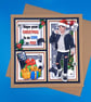 Teenage Christmas Card, Grandson, Son, Friend, Nephew, Decoupage