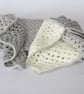 Granny Blanket, throw, grey and cream baby blanket or throw,  - Image 4