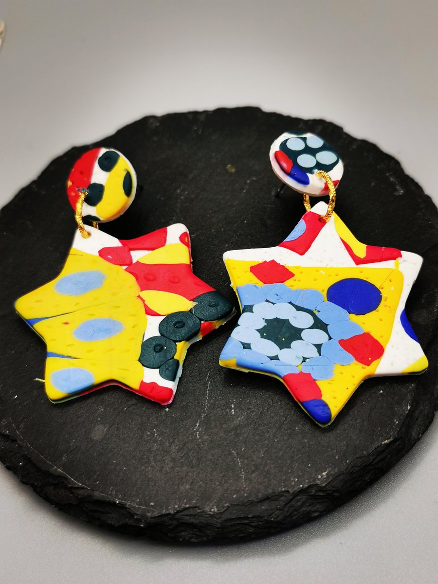 Retro Design, Star Earrings