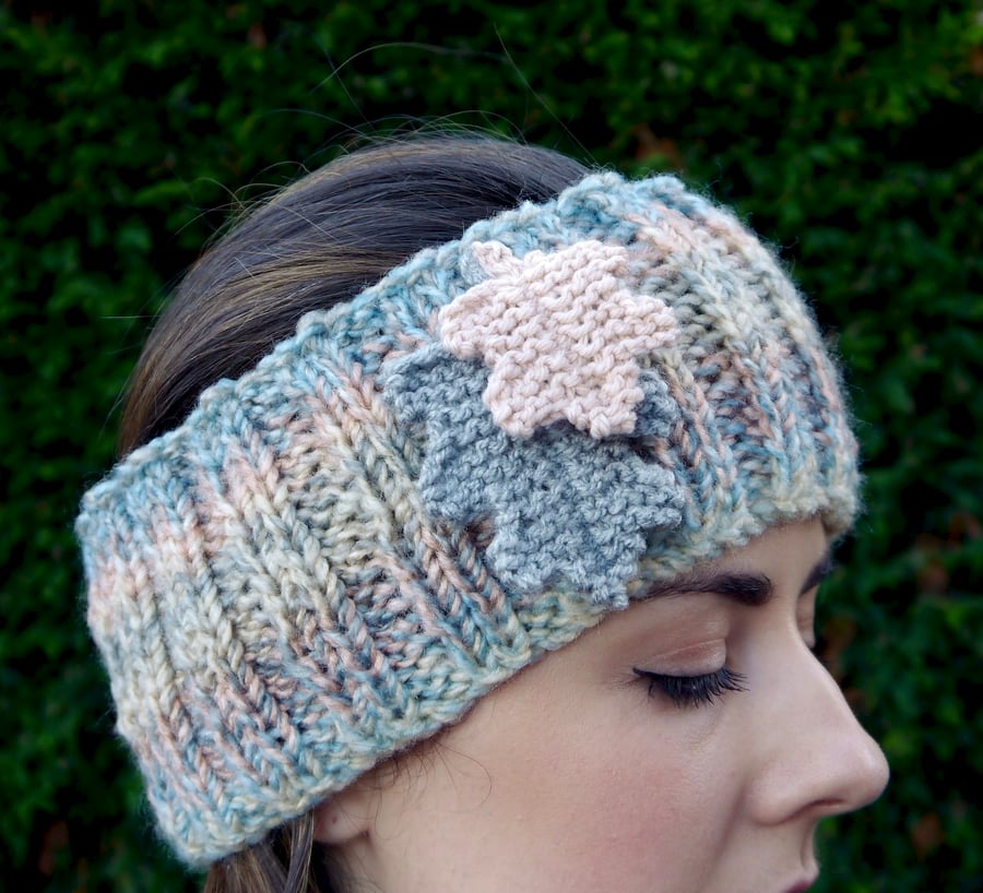 Oak Leaf Ear Muff Head Band