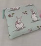 Fabric Coin Purse, Money Pouch, Zipped Purse, Purse, Card Holder, Bunny - Image 3