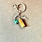 Beach-themed key ring