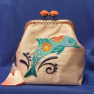 The Flower Power Dolphin Coin Purse