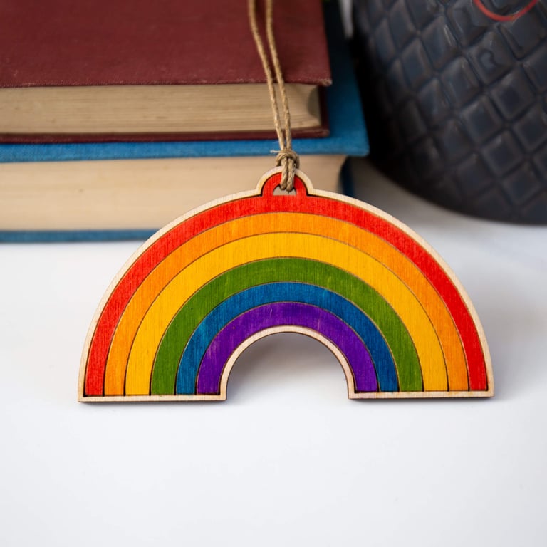Laser Cut Rainbow Decoration with FREE delivery