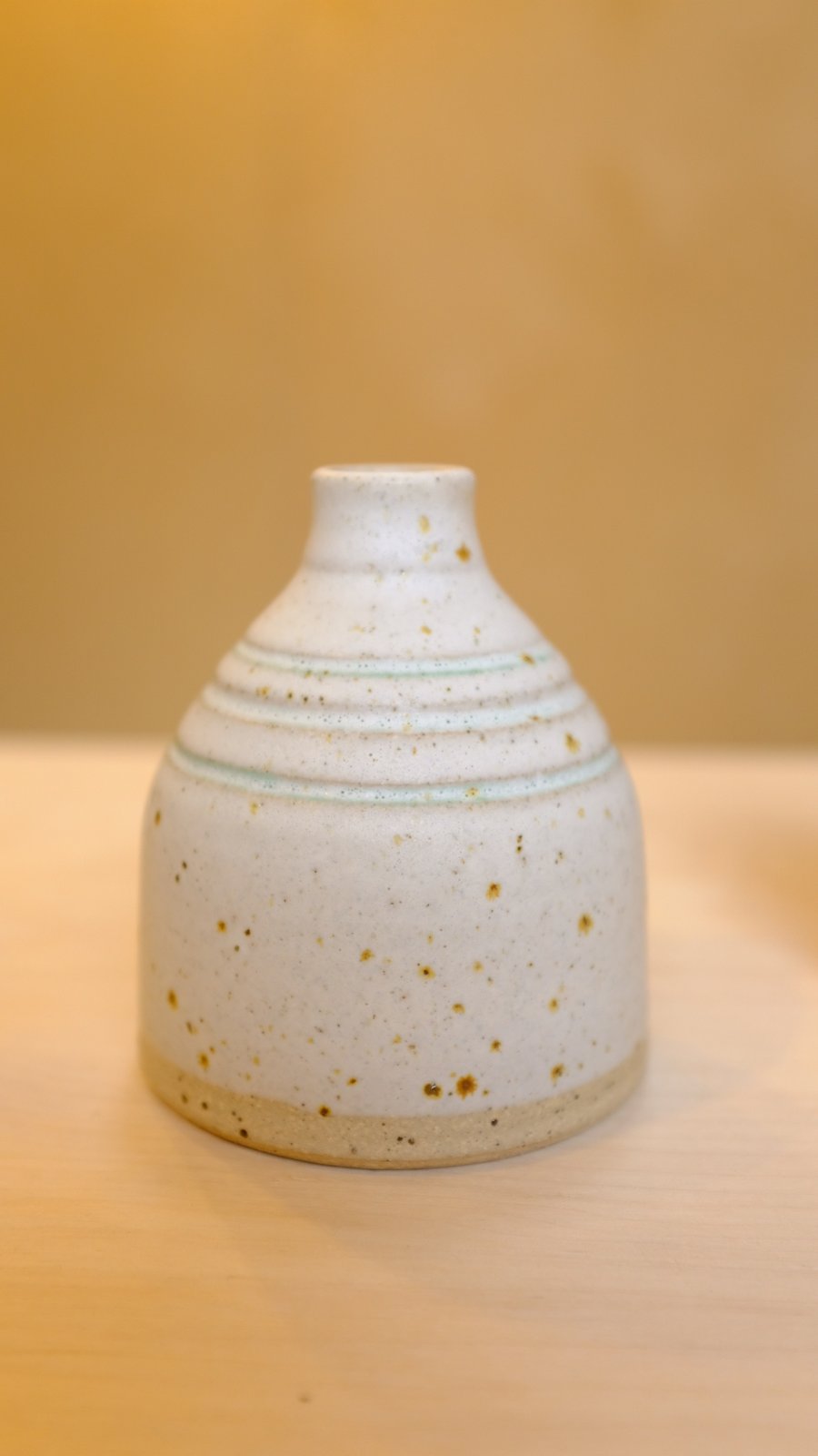 Matt white bud vase 