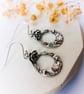 Forest-Inspired Teardrop Earrings – Recycled Fine Silver - Image 4