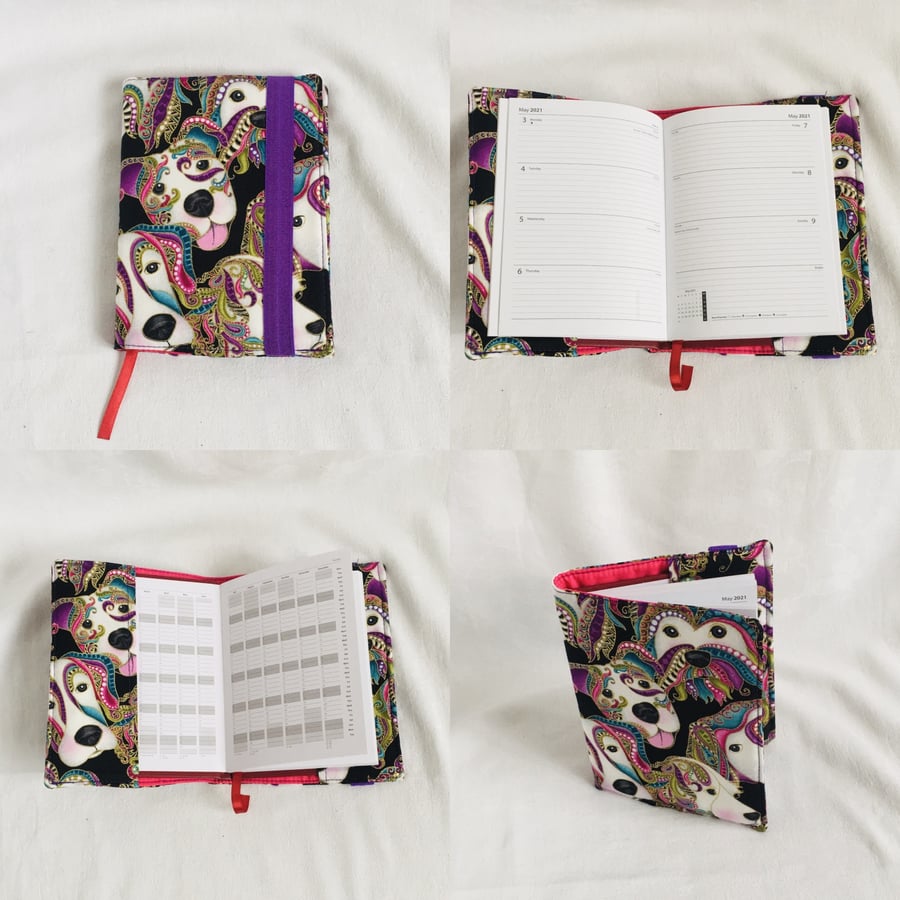 Fabric Covered Diary, 2021 Week to View Diary, Hardback Diary, Gift Ideas.