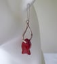 Sterling Silver and Swarovski Crystal Fish Earrings (with twist bail) - Image 3