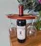 Wooden 2 Wine Glass Holder - Image 1