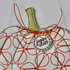 'Happy Autumn' Pumpkin Eight - Hanging Decoration