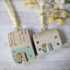 Little Spring House Hanging Decorations Set of Two