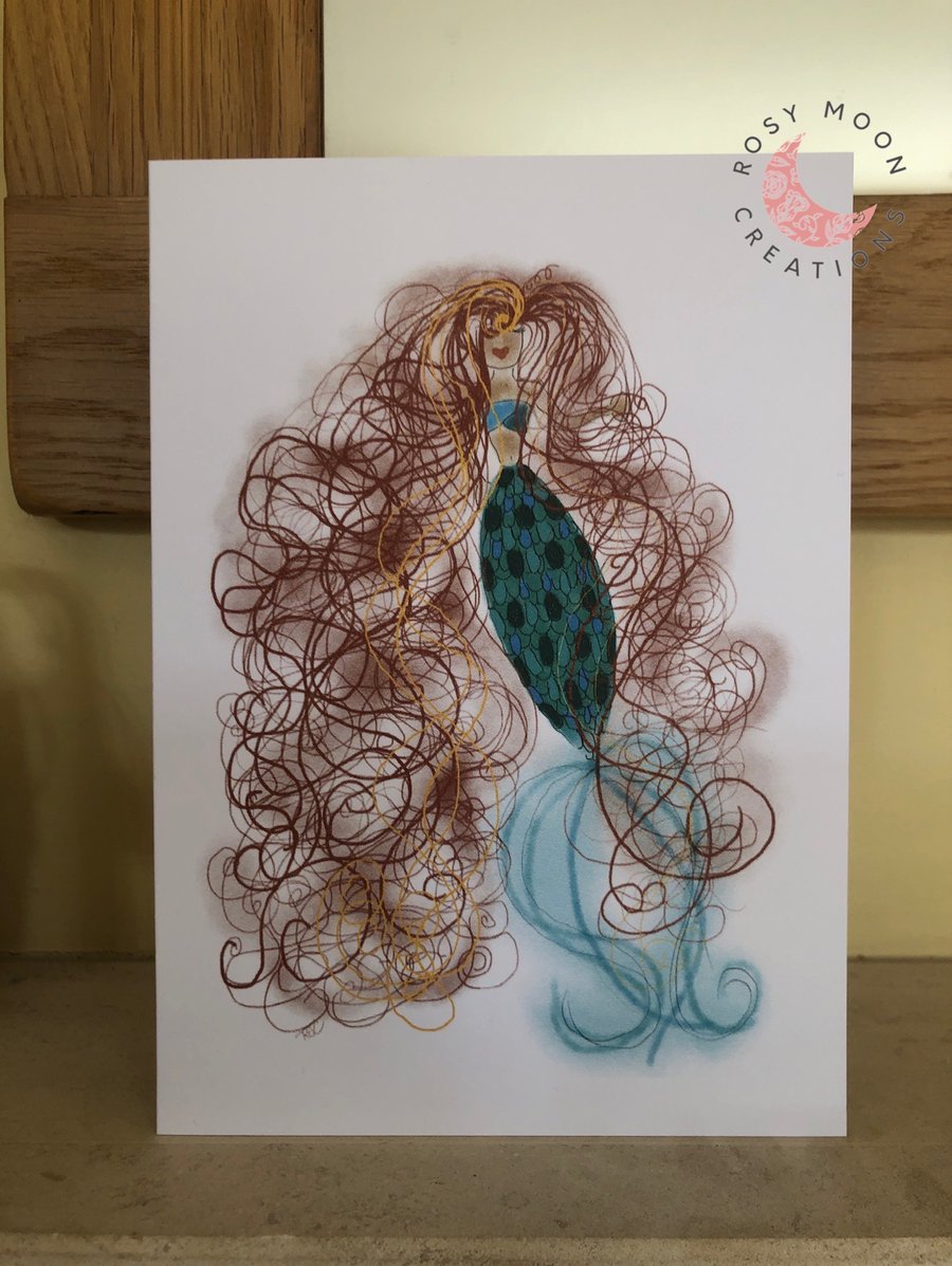 Mermaid Blank Card