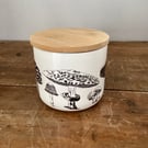 Fungi Design Storage Jar - biscuit, kitchenware, mushrooms, toadstool, fungus
