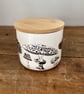 Fungi Design Storage Jar - biscuit, kitchenware, mushrooms, toadstool, fungus
