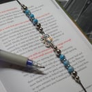 Elephant charm elastic bookmark