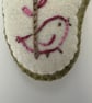 Hanging new baby footprint gift for birth, first Christmas, nursery, christening - Image 5