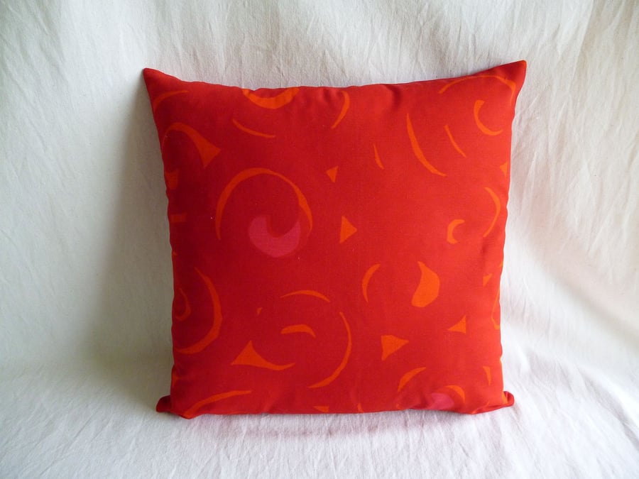  1960s Scandiavian  vintage fabric cushion cover