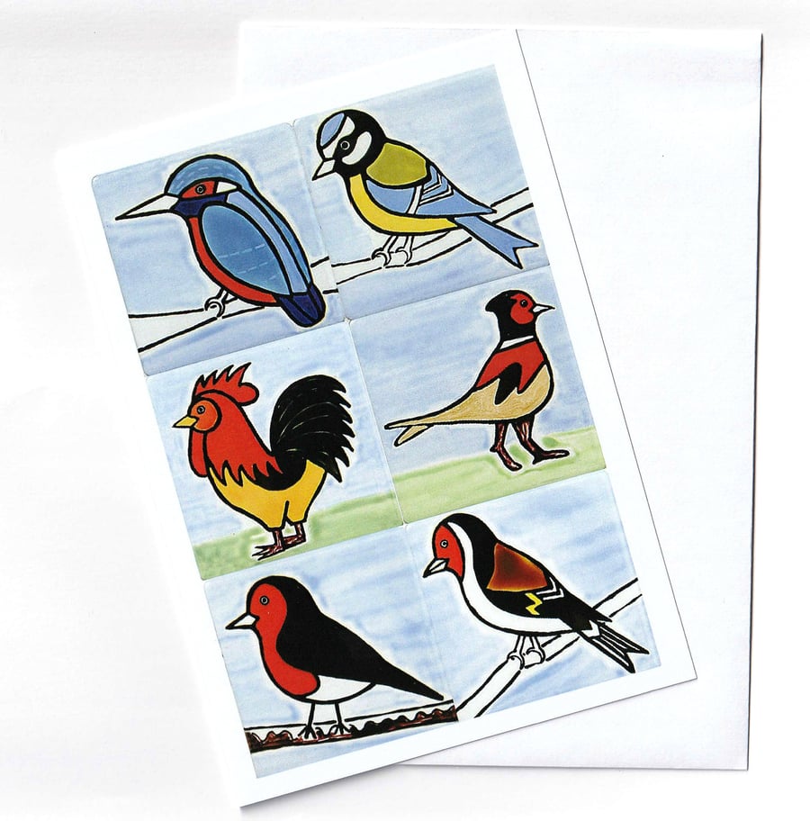 Bird Greeting Card, Bird Birthday Card, Card for Birdlover, Blank Card