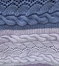 Hand knitted  blanket with cables  - Image 5