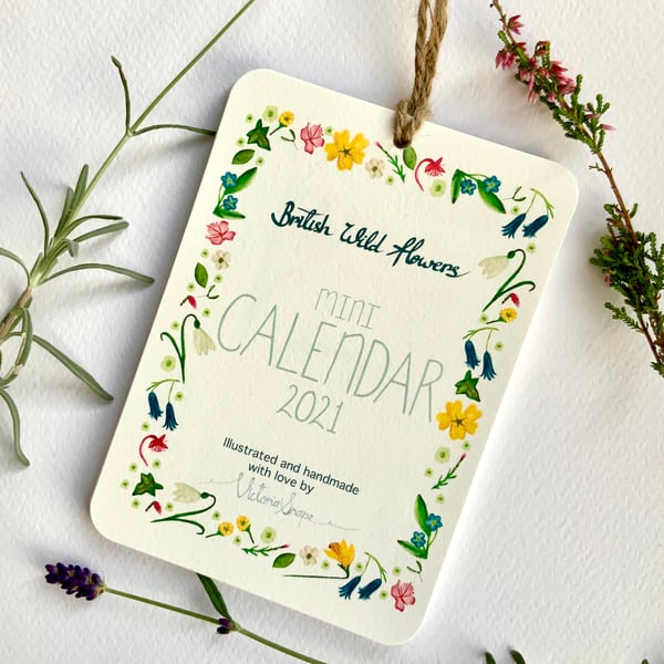 British wildflowers 2021 calendar