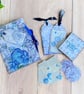 Vintage Botanical Journal. Blue Peony Ephemera Journal. Shabby Chic Memory Book - Image 9