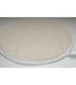 Aga Hob Lid Mat Pad Hat Round Cover Surface Saver Taupe Brown White Polka Dots - Image 2