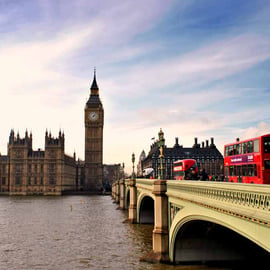 Big Ben Queen Elizabeth Tower Westminster Bridge Photograph Print