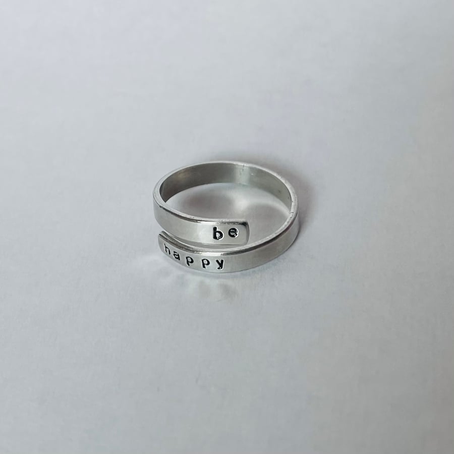Stamped wrap ring