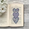 Bookmark, heart trio bookmark