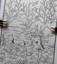 Rhino Jungle A4 Colouring Page Printable JPG by S Godwin Studio
