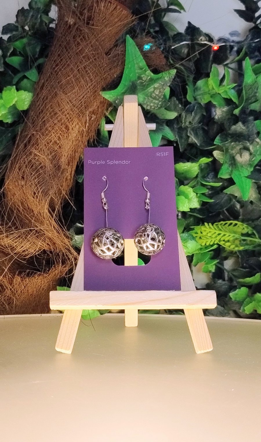 Silver Filigree Ball earrings 