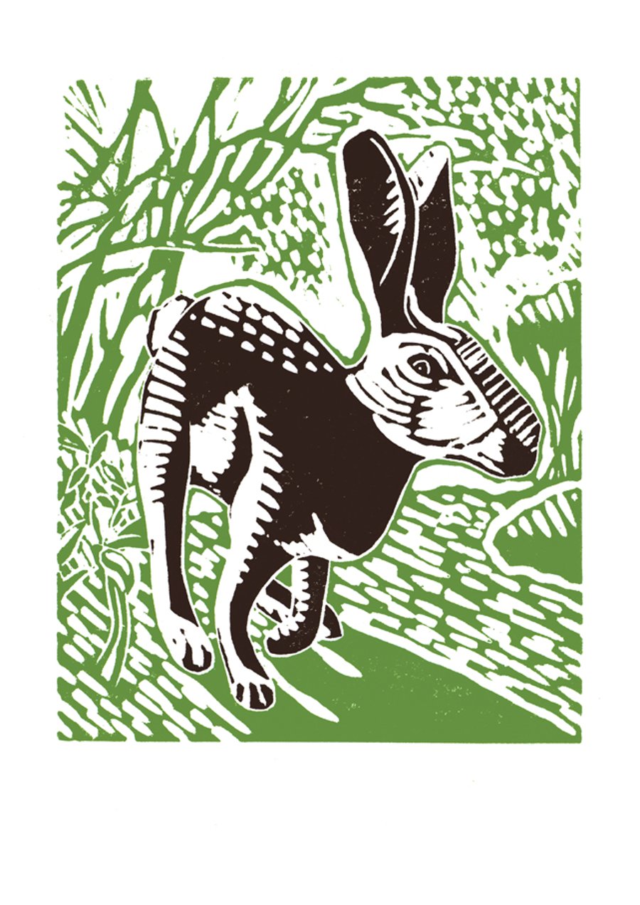 The Black Hare A3 poster-print