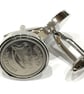 1934 Irish coin cufflinks- Great coin gift idea. Genuine Irish 3d threepence coi - Image 3