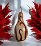Burgundy Swirls Gourd Lamp