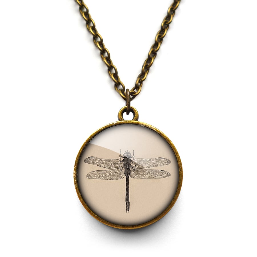 Vintage Dragonfly Necklace (ER03)