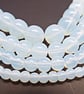 Opalite Beads 8mm Round, Synthetic White Opal, Jewellery Making Supplies - Image 5