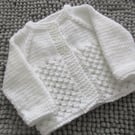 Newborn Three Button Baby Cardigan
