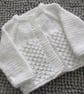Newborn Three Button Baby Cardigan