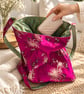 Luxury Reversible Brocade Bag – 34x34 cm - Handmade Two-Sided Shoulder Tote Bag 