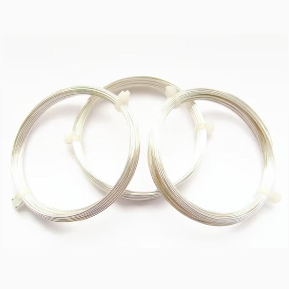 0.4mm Silver Plated Copper Wire with an Anti Tarnish Coating, 20 Metre Coil