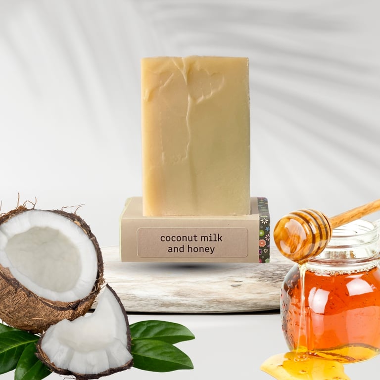 Coconut Milk and Honey Soap & Shampoo Bar