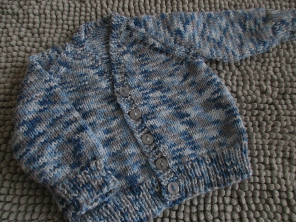 16" Baby Boys V Neck Cardigan (Multi)